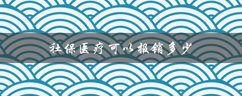 社保医疗可以报销多少