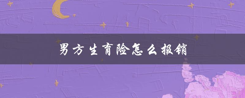 男方生育险怎么报销